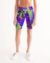 Load image into Gallery viewer, PURPLE-ATED FUNKARA Women&#39;s Mid-Rise Bike Shorts
