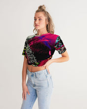 Load image into Gallery viewer, Static Electricity Women&#39;s Twist-Front Cropped Tee
