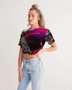 Static Electricity Women's Twist-Front Cropped Tee