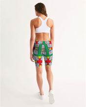 Load image into Gallery viewer, FUNKARA POLYGON CLOTH 1 Women&#39;s Mid-Rise Bike Shorts
