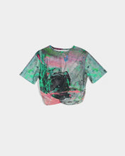Load image into Gallery viewer, painters table 2 Women&#39;s Twist-Front Cropped Tee
