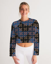 Load image into Gallery viewer, Continuous Peace Women&#39;s Cropped Sweatshirt

