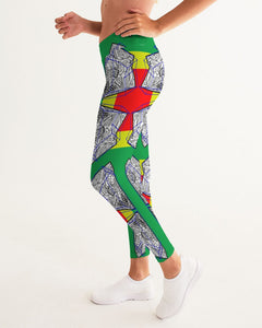 FUNKARA POLYGON CLOTH 1 Women's Yoga Pants