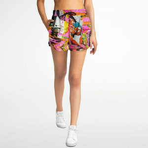 Womens POUR PARTY Athletic Shorts