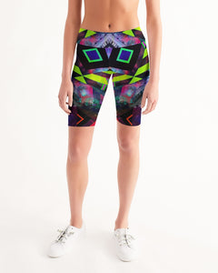 GALAXY GEO URBAN Women's Mid-Rise Bike Shorts