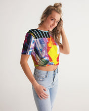 Load image into Gallery viewer, urbanAZTEC Women&#39;s Twist-Front Cropped Tee
