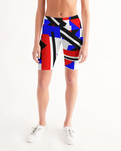 Load image into Gallery viewer, 80s Diamond half Women&#39;s Mid-Rise Bike Shorts
