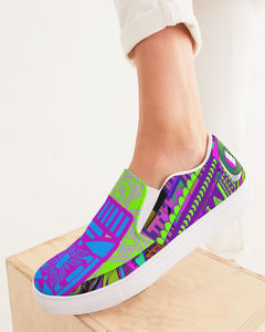 PURPLE-ATED FUNKARA Women's Slip-On Canvas Shoe