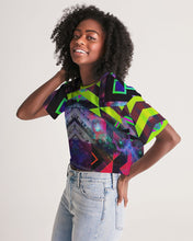 Load image into Gallery viewer, GALAXY GEO URBAN Women&#39;s Lounge Cropped Tee
