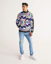 Load image into Gallery viewer, 3D Jeweled Flag Men&#39;s Stripe-Sleeve Track Jacket

