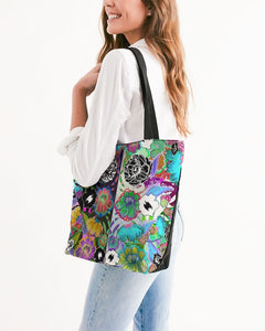 whole LOTTA flowers DOUBLE TAKE Canvas Zip Tote