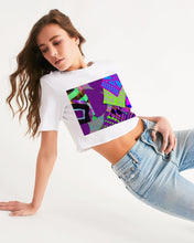 Load image into Gallery viewer, PURPLE-ATED FUNKARA Women&#39;s Cropped Tee
