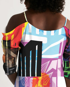 urbanAZTEC Women's Open Shoulder A-Line Dress