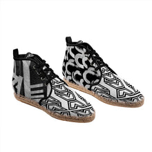 Load image into Gallery viewer, Black &amp; White Combo 1 :: Hi Top Espadrilles
