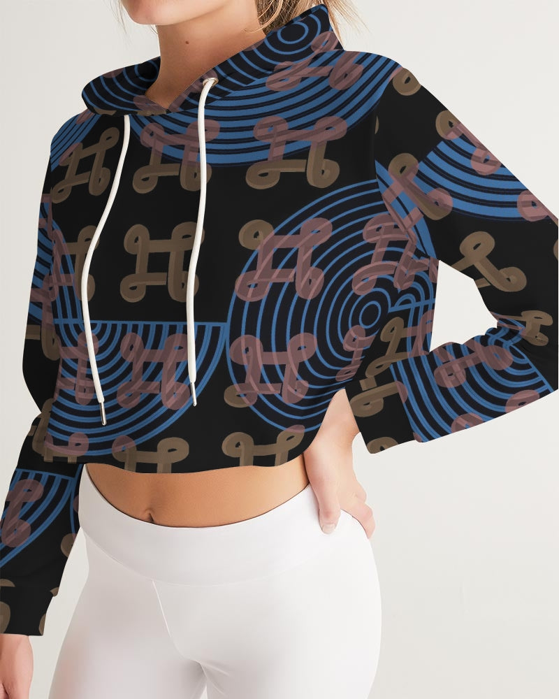 Continuous Peace Women's Cropped Hoodie