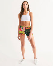 Load image into Gallery viewer, MONSTERA Women&#39;s Mid-Rise Yoga Shorts
