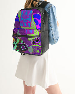 PURPLE-ATED FUNKARA Small Canvas Backpack