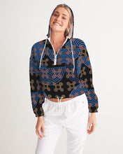 Load image into Gallery viewer, Continuous Peace Women&#39;s Cropped Windbreaker
