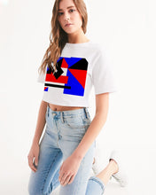 Load image into Gallery viewer, 80s Diamond half Women&#39;s Cropped Tee
