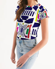 Load image into Gallery viewer, 3D Jeweled Flag Women&#39;s Tee
