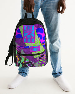 PURPLE-ATED FUNKARA Small Canvas Backpack