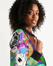 Load image into Gallery viewer, whole LOTTA flowers DOUBLE TAKE Women&#39;s Bomber Jacket
