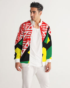PRINTMAKING in White with Heritage colors Men's Track Jacket
