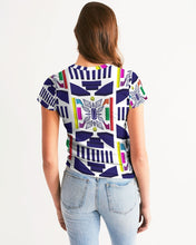 Load image into Gallery viewer, 3D Jeweled Flag Women&#39;s Tee
