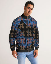 Load image into Gallery viewer, Continuous Peace Men&#39;s Stripe-Sleeve Track Jacket
