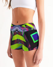 Load image into Gallery viewer, GALAXY GEO URBAN Women&#39;s Mid-Rise Yoga Shorts
