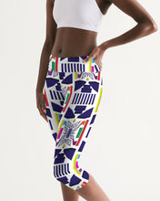 Load image into Gallery viewer, 3D Jeweled Flag Women&#39;s Mid-Rise Capri
