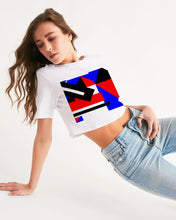 Load image into Gallery viewer, 80s Diamond half Women&#39;s Cropped Tee
