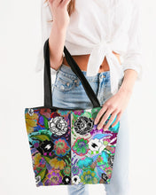 Load image into Gallery viewer, whole LOTTA flowers DOUBLE TAKE Canvas Zip Tote
