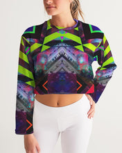 Load image into Gallery viewer, GALAXY GEO URBAN Women&#39;s Cropped Sweatshirt
