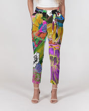 Load image into Gallery viewer, whole LOTTA flowers DOUBLE TAKE Women&#39;s Belted Tapered Pants
