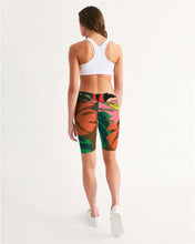 Load image into Gallery viewer, MONSTERA Women&#39;s Mid-Rise Bike Shorts
