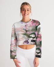 Load image into Gallery viewer, Chalkwater Crush Women&#39;s Cropped Sweatshirt
