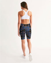Load image into Gallery viewer, Continuous Peace Women&#39;s Mid-Rise Bike Shorts
