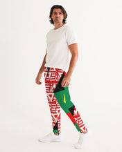 Load image into Gallery viewer, PRINTMAKING in White with Heritage colors Men&#39;s Joggers
