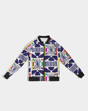 Load image into Gallery viewer, 3D Jeweled Flag Women&#39;s Bomber Jacket

