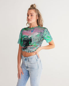 painters table 2 Women's Twist-Front Cropped Tee